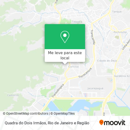 Quadra do Dois Irmãos mapa
