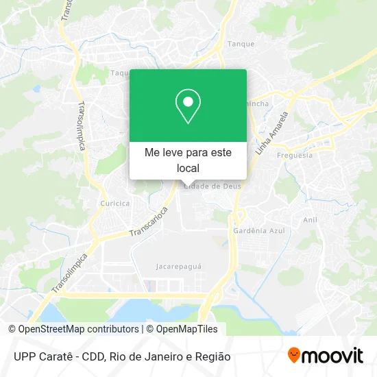 UPP Caratê - CDD mapa