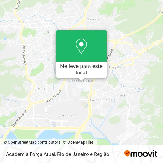 Academia Força Atual mapa