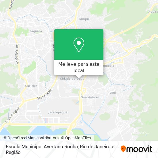 Escola Municipal Avertano Rocha mapa