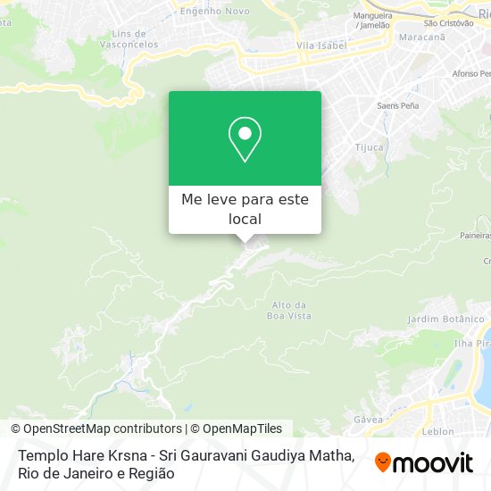 Templo Hare Krsna - Sri Gauravani Gaudiya Matha mapa
