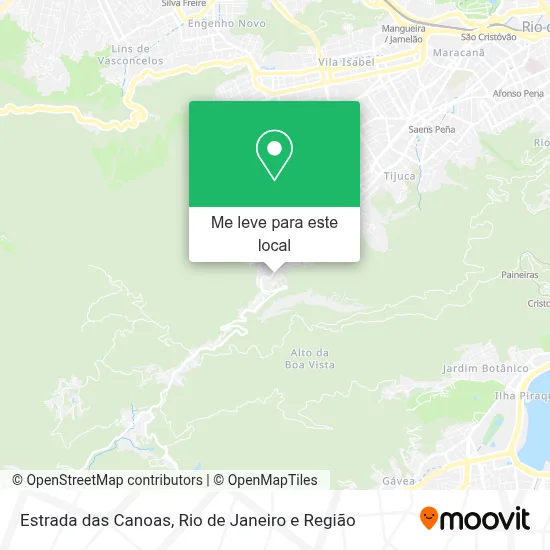 Estrada das Canoas mapa