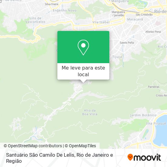 Santuário São Camilo De Lelis mapa