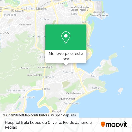 Hospital Bela Lopes de Oliveira mapa