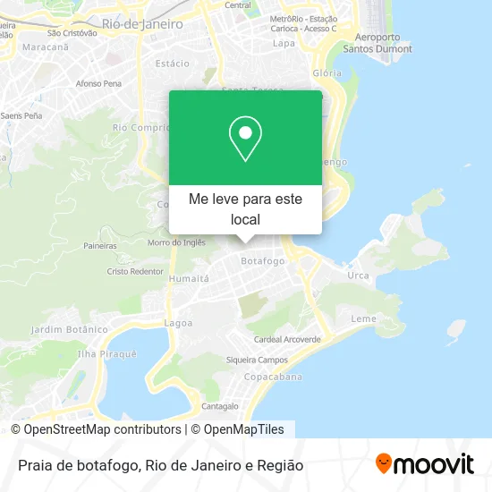 Praia de botafogo mapa