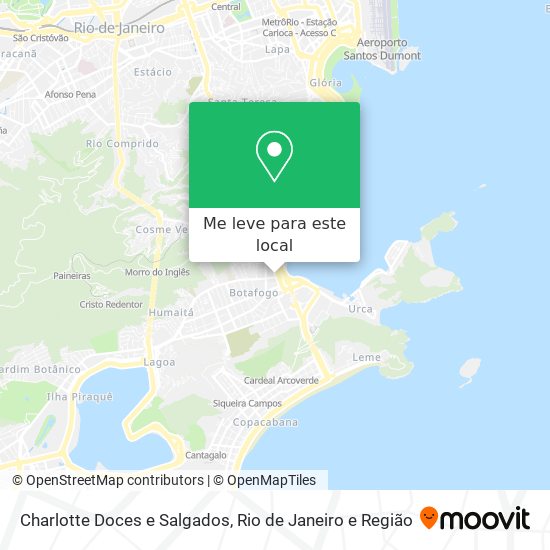 Charlotte Doces e Salgados mapa