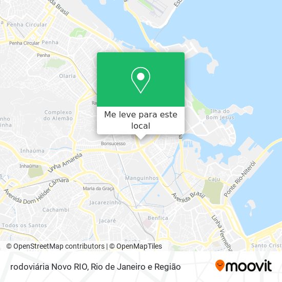 rodoviária Novo RIO mapa