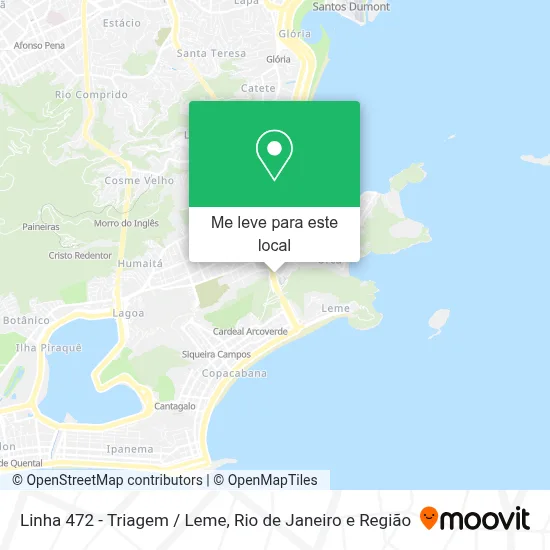 Linha 472 - Triagem / Leme mapa