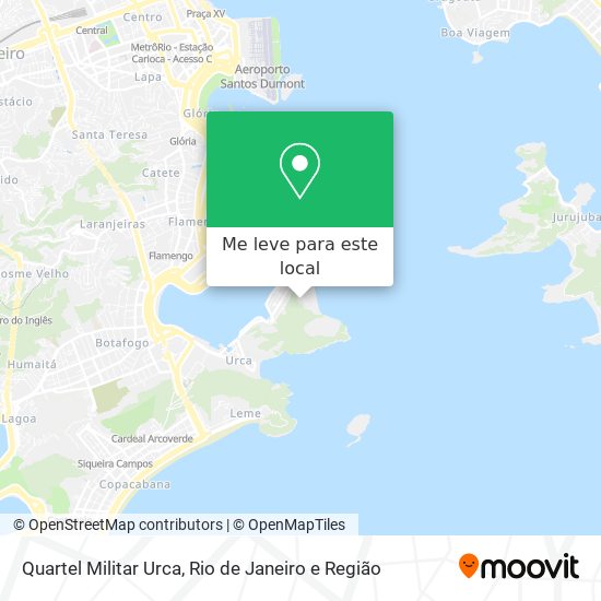 Quartel Militar Urca mapa