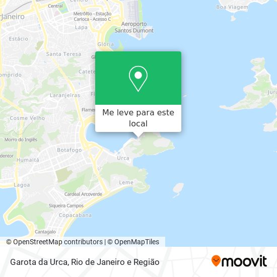 Garota da Urca mapa