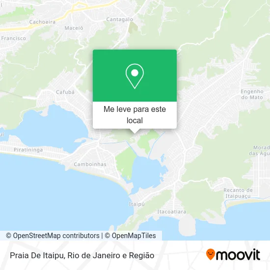 Praia De Itaipu mapa