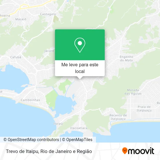 Trevo de Itaipu mapa