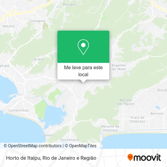 Horto de Itaipu mapa