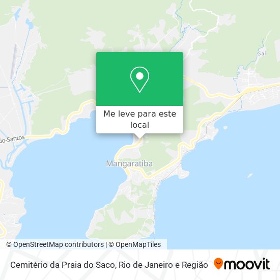 Cemitério da Praia do Saco mapa