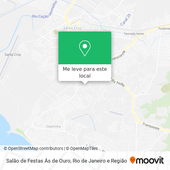 Salão de Festas Ás de Ouro mapa