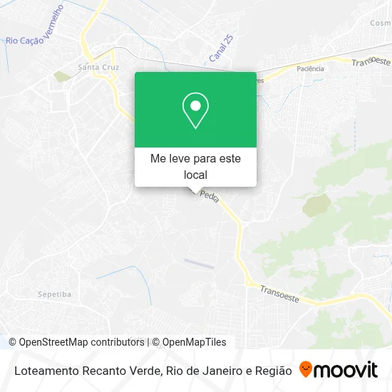 Loteamento Recanto Verde mapa