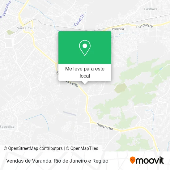 Vendas de Varanda mapa