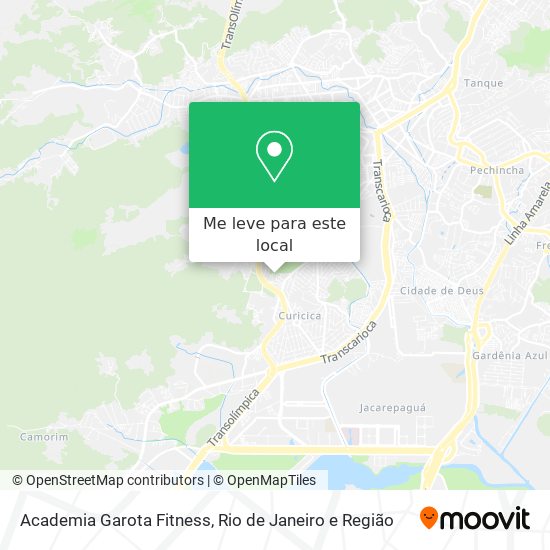 Academia Garota Fitness mapa