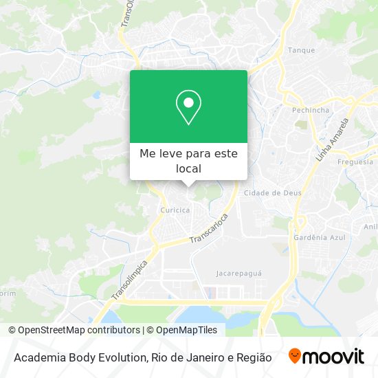 Academia Body Evolution mapa