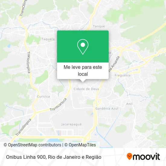 Onibus Linha 900 mapa