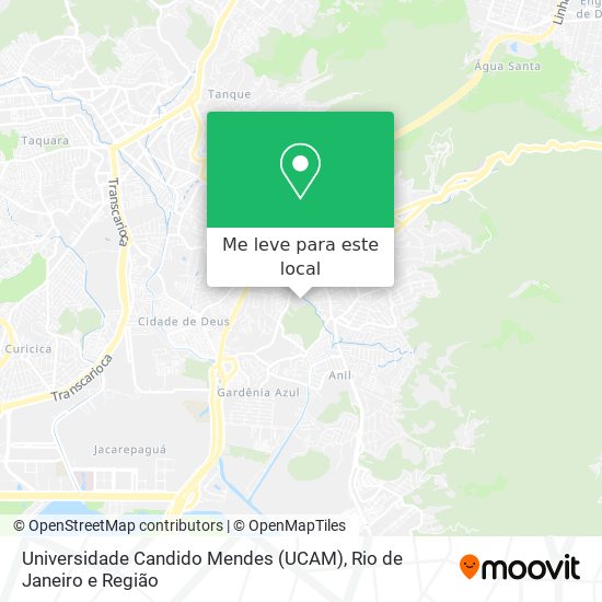 Universidade Candido Mendes (UCAM) mapa