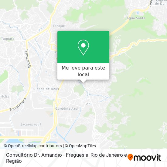 Consultório Dr. Amandio - Freguesia mapa