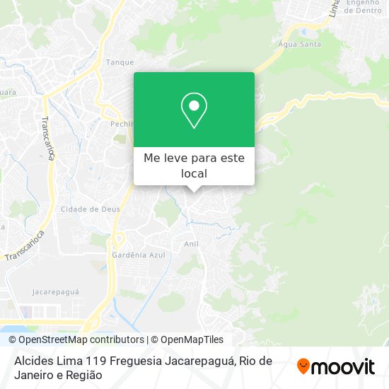 Alcides Lima 119 Freguesia Jacarepaguá mapa