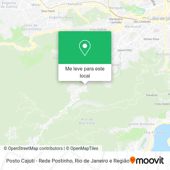 Posto Cajuti - Rede Postinho mapa