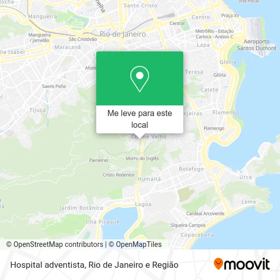 Hospital adventista mapa