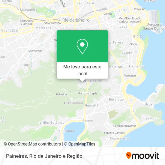 Paineiras mapa