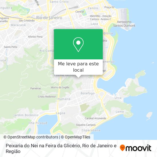 Peixaria do Nei na Feira da Glicério mapa