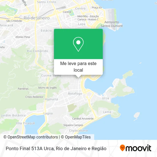 Ponto Final 513A Urca mapa