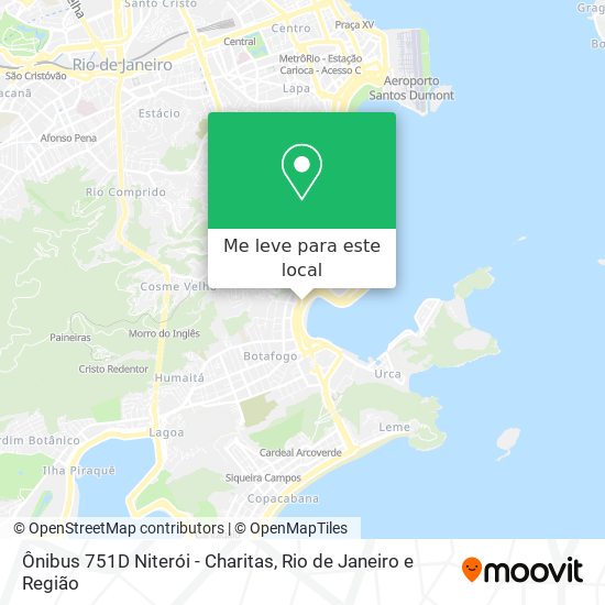 Ônibus 751D Niterói - Charitas mapa
