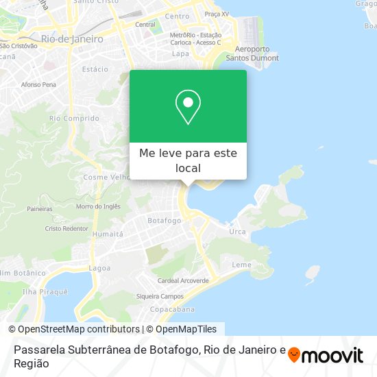 Passarela Subterrânea de Botafogo mapa