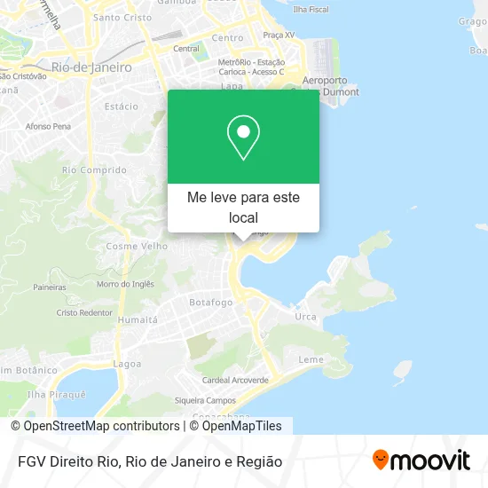 FGV Direito Rio mapa