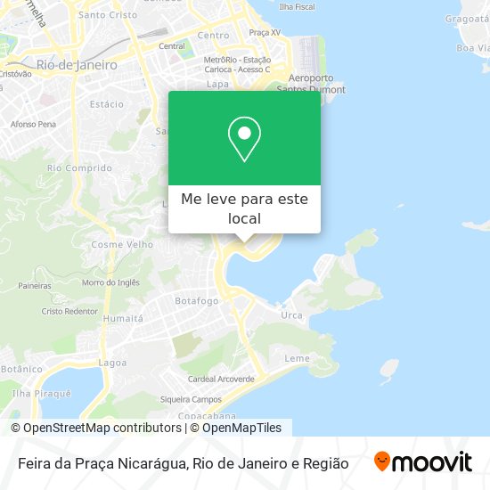 Feira da Praça Nicarágua mapa