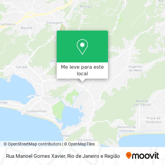 Rua Manoel Gomes Xavier mapa