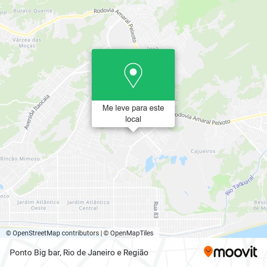 Ponto Big bar mapa