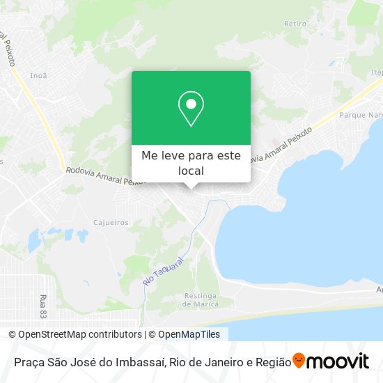 Praça São José do Imbassaí mapa