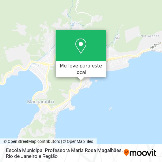 Escola Municipal Professora Maria Rosa Magalhães mapa