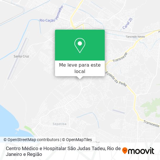 Centro Médico e Hospitalar São Judas Tadeu mapa