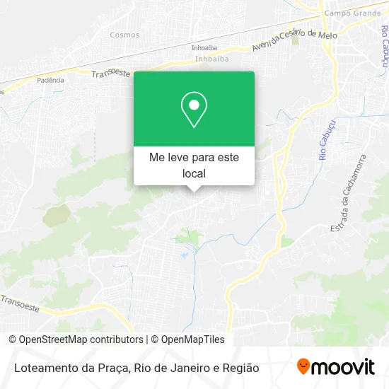 Loteamento da Praça mapa