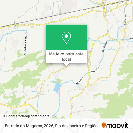 Estrada do Magarça, 2026 mapa