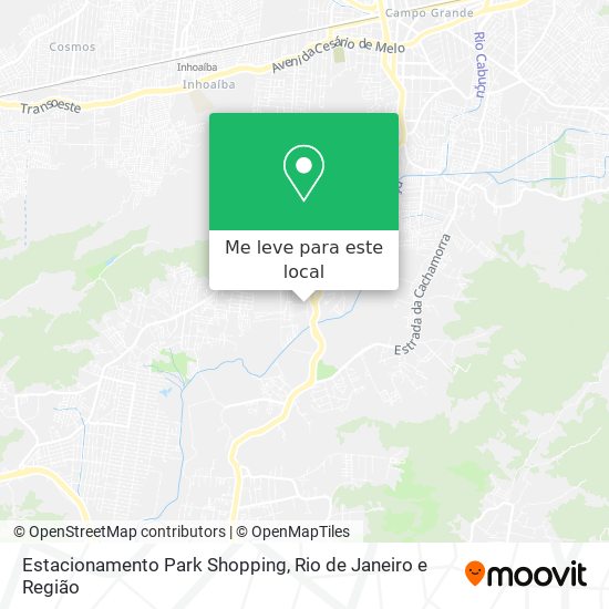 Estacionamento Park Shopping mapa