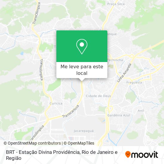 BRT - Estação Divina Providência mapa