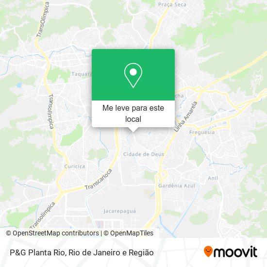 P&G Planta Rio mapa