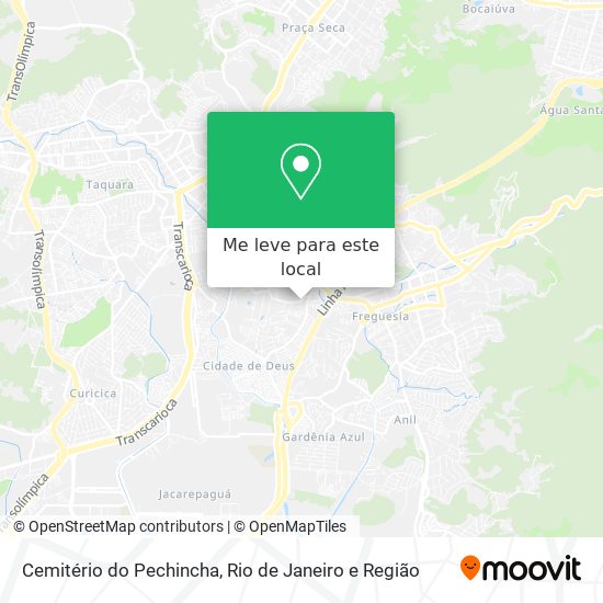 Cemitério do Pechincha mapa