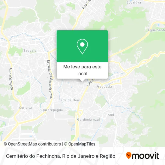 Cemitério do Pechincha mapa