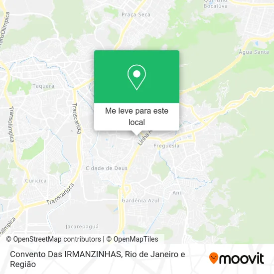 Convento Das IRMANZINHAS mapa