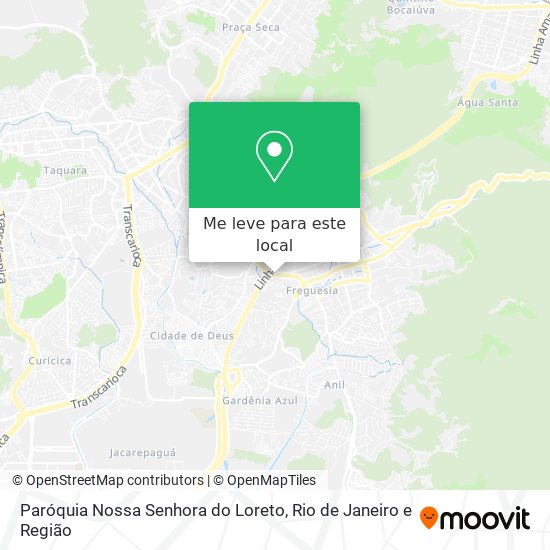 Paróquia Nossa Senhora do Loreto mapa